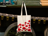 Remembrance Poppy Cotton Tote Bag White Bag Portfolio Group