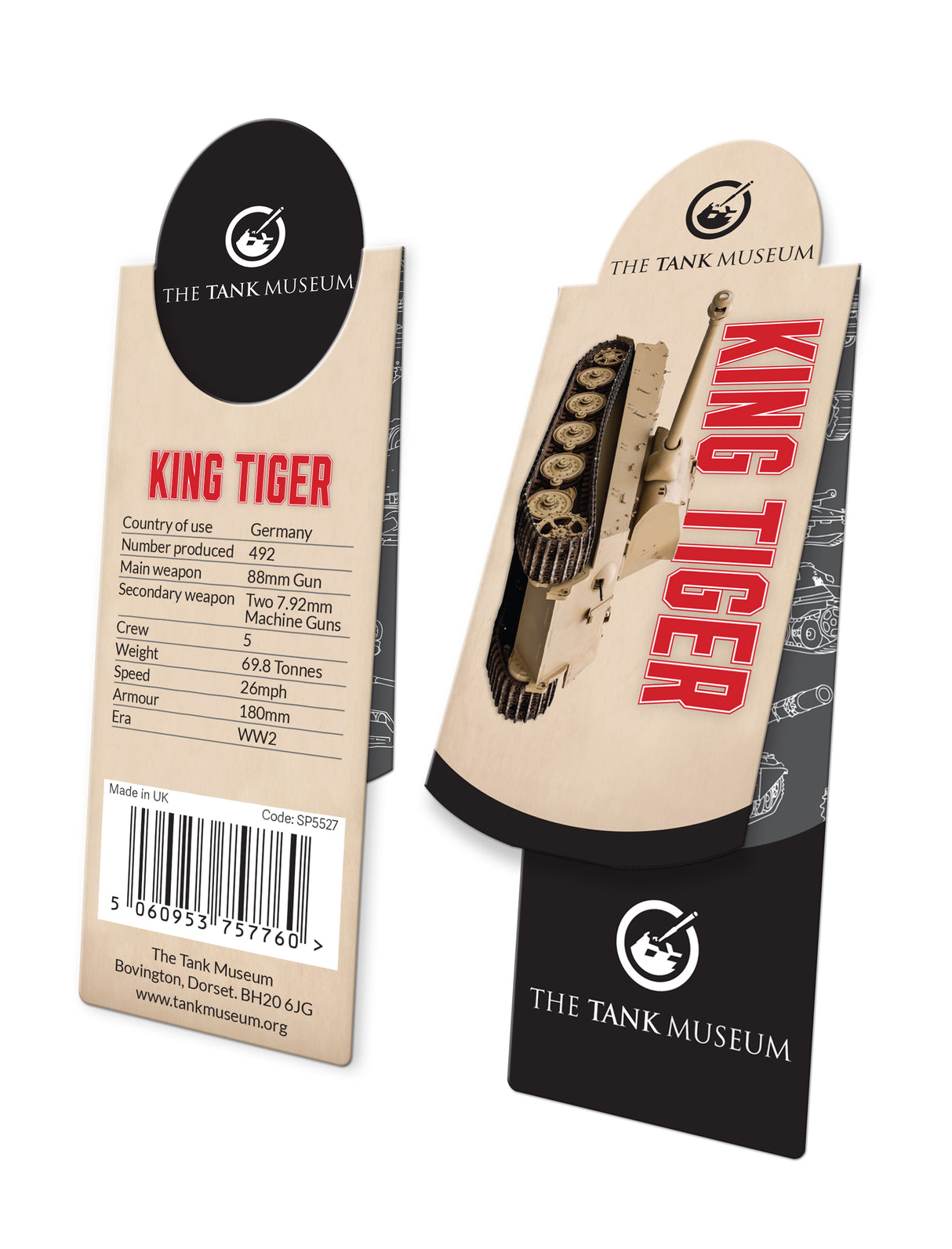 King Tiger Magnetic Bookmark