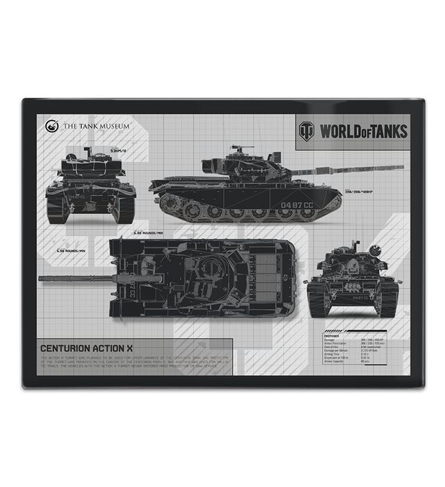 World of Tanks Centurion Fridge Magnet Fridge Magnet [variant_option4]