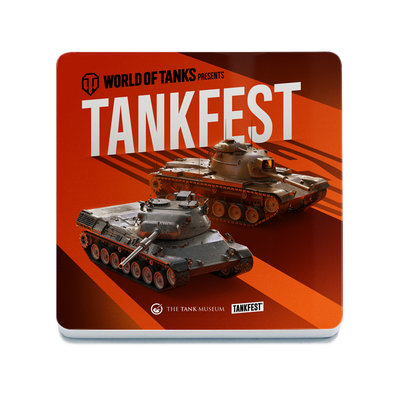 World of Tanks TANKFEST Coaster Coasters The Original Metal Sign Co