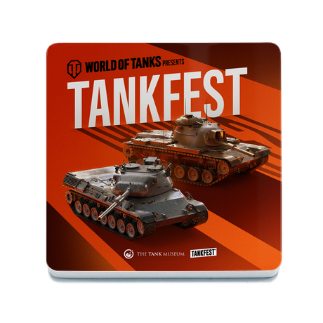 World of Tanks TANKFEST Coaster Coasters The Original Metal Sign Co