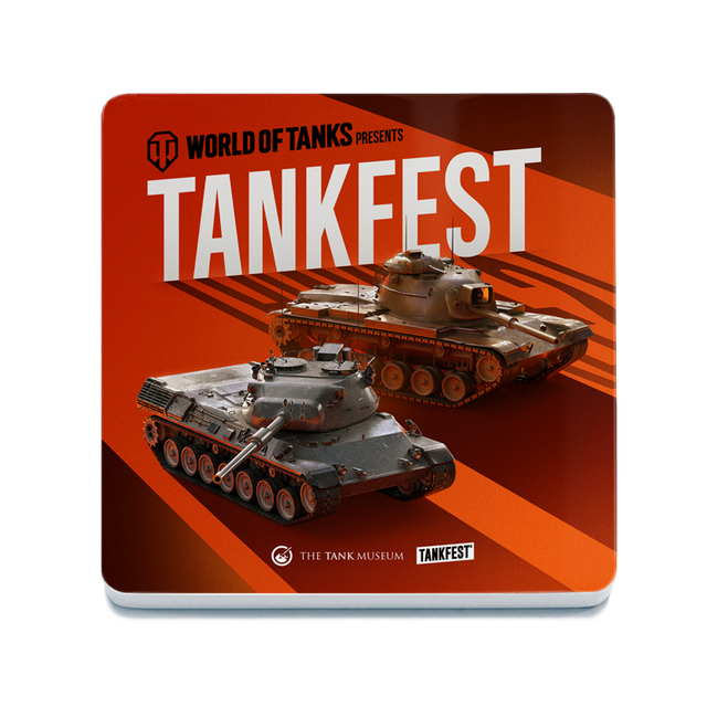 World of Tanks TANKFEST Coaster Coasters The Original Metal Sign Co