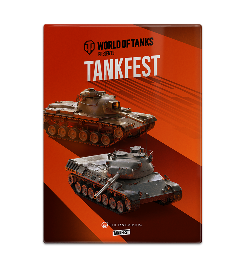 World of Tanks TANKFEST Magnet Fridge Magnet The Original Metal Sign Co