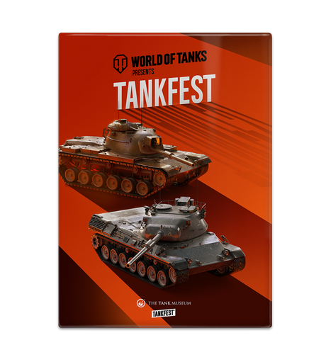 World of Tanks TANKFEST Magnet Fridge Magnet The Original Metal Sign Co