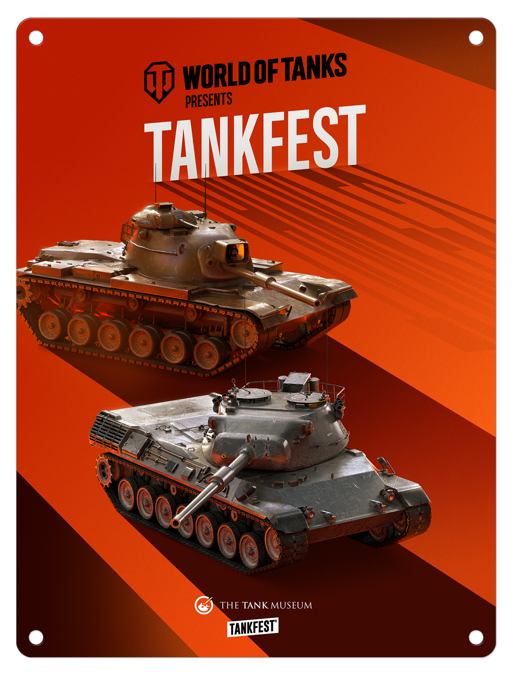 World of Tanks TANKFEST Metal Sign metal signs The Original Metal Sign Co