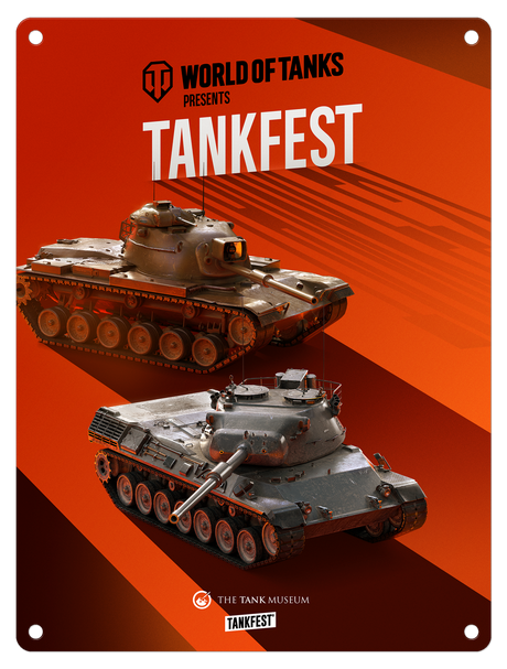 World of Tanks TANKFEST Metal Sign metal signs The Original Metal Sign Co