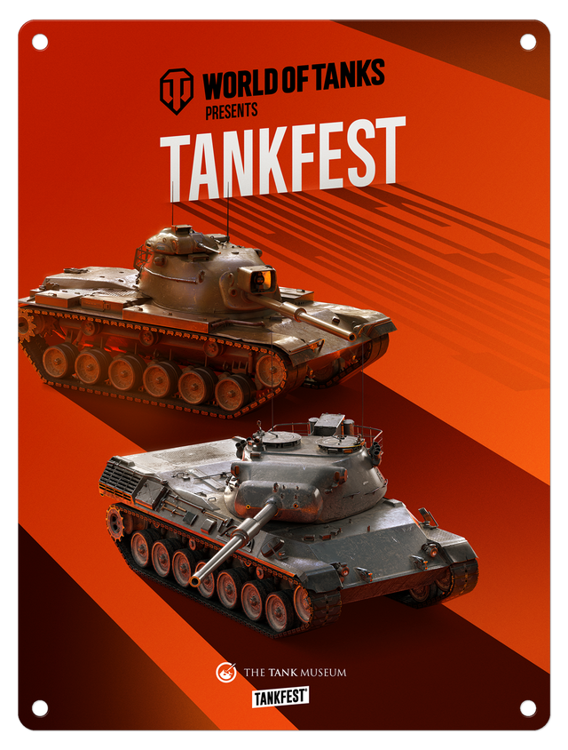World of Tanks TANKFEST Metal Sign metal signs The Original Metal Sign Co