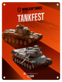 World of Tanks TANKFEST Metal Sign metal signs The Original Metal Sign Co