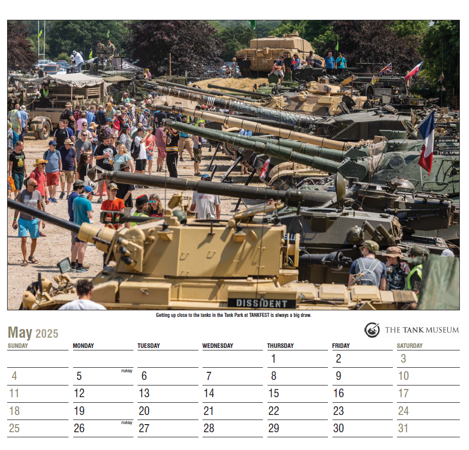 Tank Museum Calendar 2025