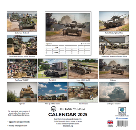 Tank Museum Calendar 2025