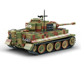 Build Army 1:33 Tiger 1 Ausf.E Later Version Camo (CHECK) Brick Model Kit Build Army