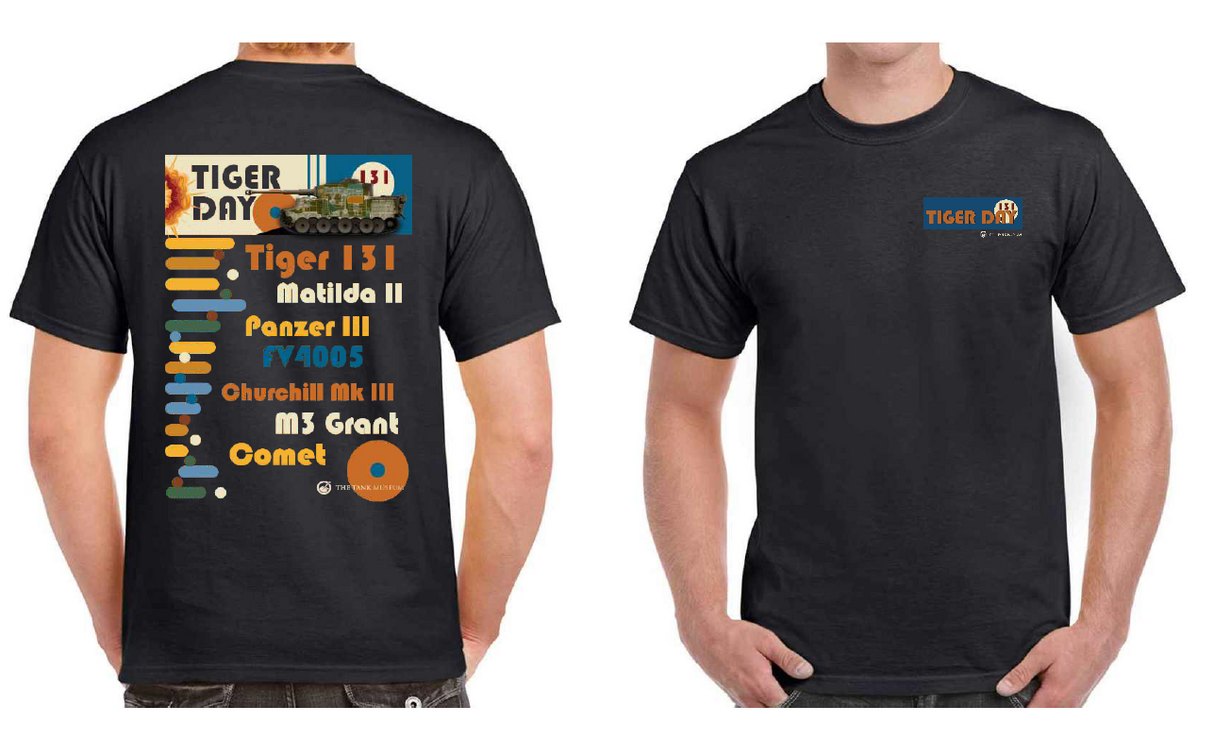 Tiger Day 2025 Tiger 131 Tank Limited Edition Black T-Shirt T-Shirt [variant_option4]