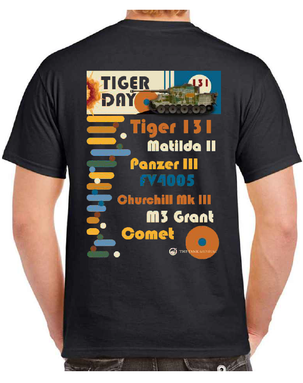 Tiger Day 2025 Tiger 131 Tank Limited Edition Black T-Shirt T-Shirt [variant_option4]