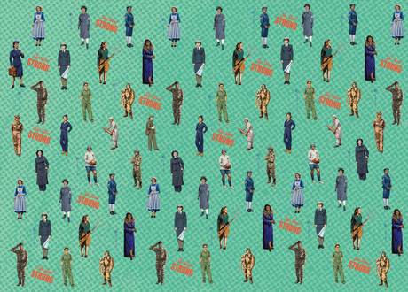 Women In Warfare 'She Stood Strong' Wrapping Paper Wrapping Paper [variant_option4]