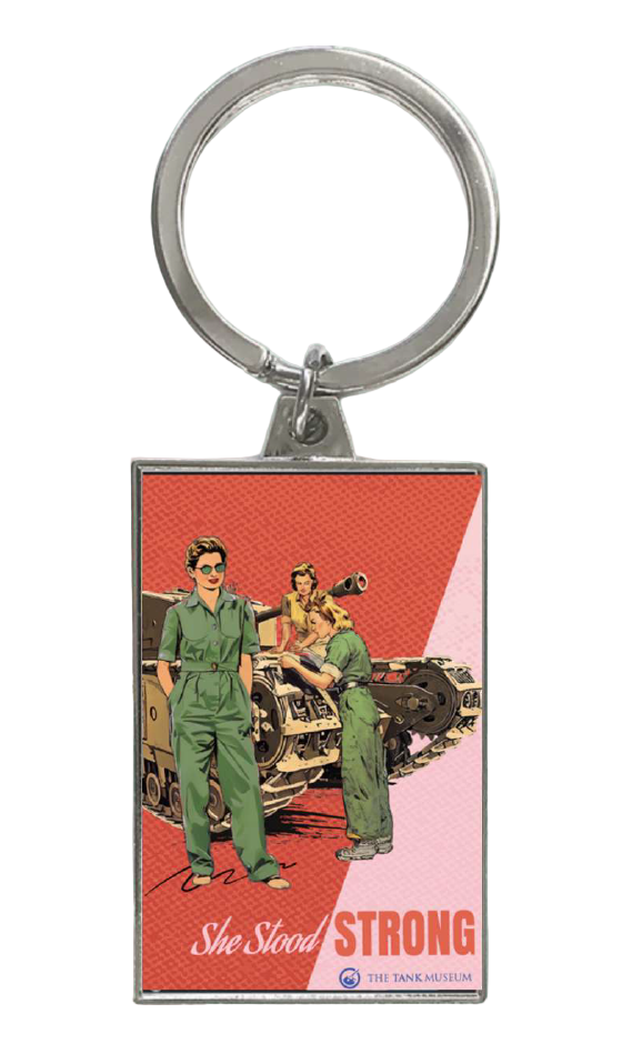 Women in Warfare She Stood Strong Keyring