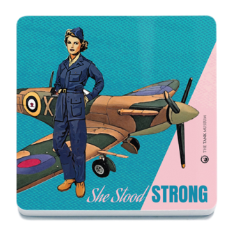 Women in Warfare She Stood Strong Air Transport Auxiliary Aeroplane Coaster