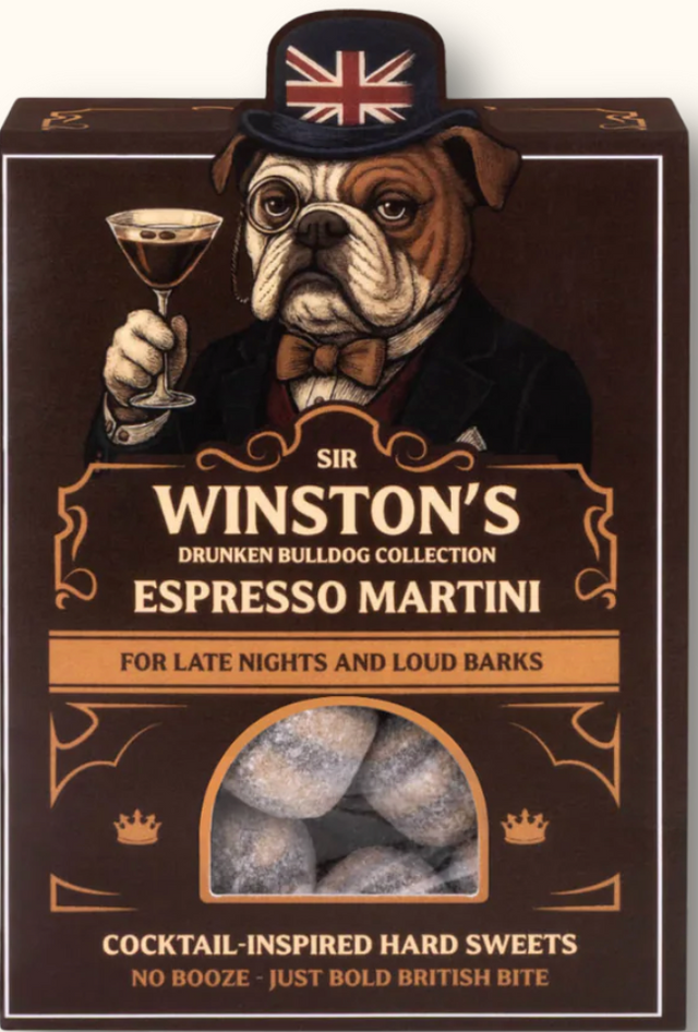 Sir Winston Churchill and WW2 inspired Nostalgic 'Grown Up' Sweets Food Sweet Snob Winstons Espresso Martini sweets