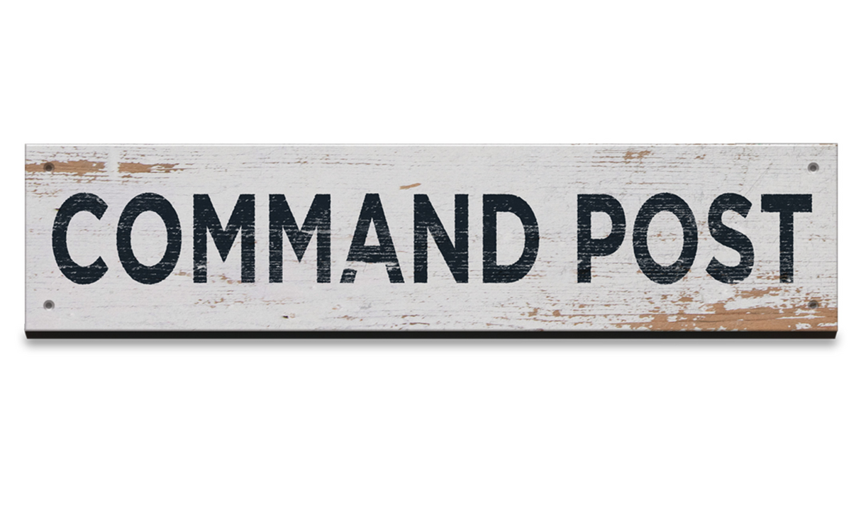 Command Post Wood Wall Sign Wall Art The Original Metal Sign Co