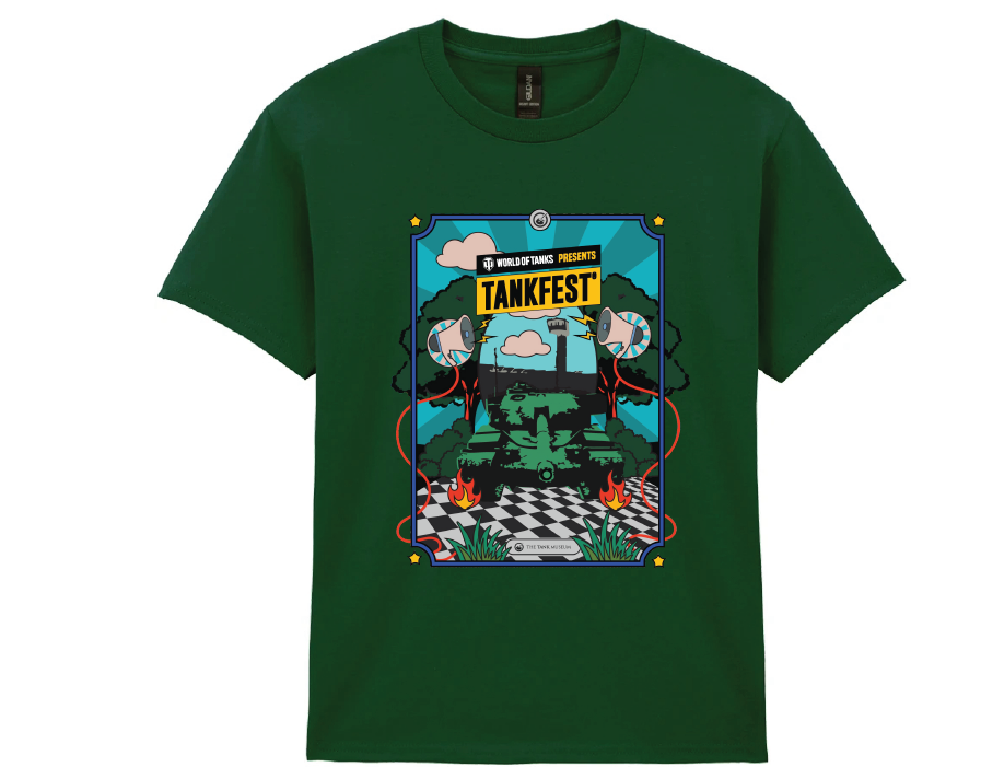 Kids TANKFEST 2026 Green T-Shirt