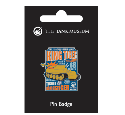 King Tiger Poster Pin Badge Pin Badge Haskins Giftware