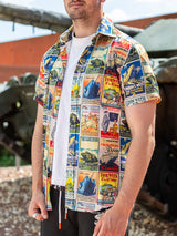 Vintage Hawaiian Shirt Shirt T and F