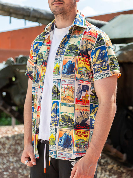 Vintage Hawaiian Shirt Shirt T and F