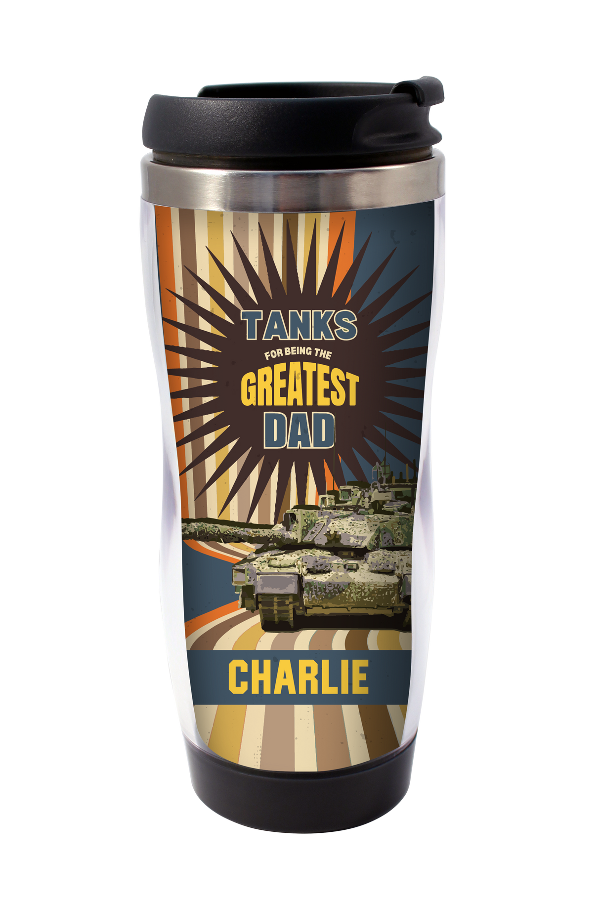 'Greatest Dad’ Personalised Travel Mug Mug [variant_option4]