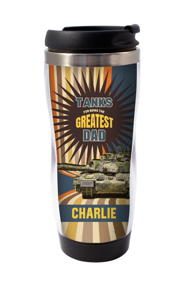 'Greatest Dad’ Personalised Travel Mug Mug [variant_option4]