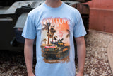 Sherman Fury Travelling Light T-Shirt - Pale Blue