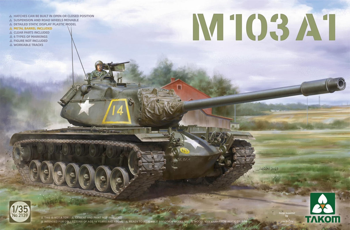 Takom 1/35 Scale US M103 A1 Heavy Tank