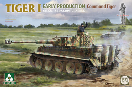 Takom 1/35 German Army Tiger I Early Command Tank with 1/16 Wittman Figure Scale Model [variant_option4]