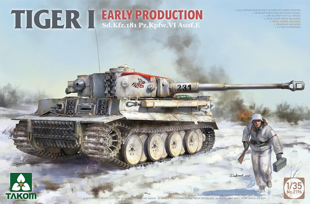 Takom 1/35 German Army Tiger I Early Tank Scale Model [variant_option4]