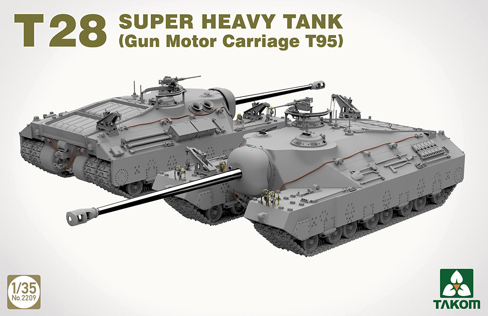 Takom 1:35 US Army T28 Super Heavy Tank/Gun Motor Carriage T95