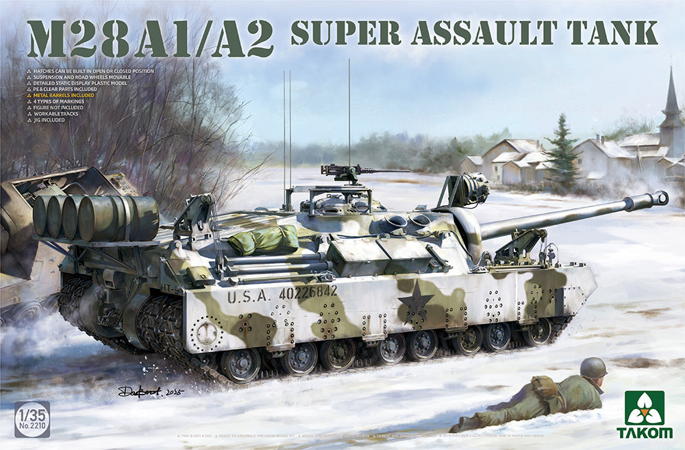 Takom 1:35 US Army M28A1/A2 Super Assault Tank