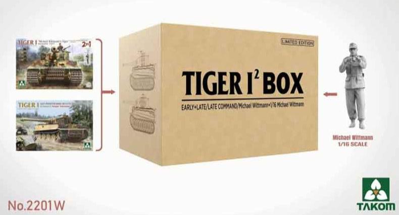 Takom 1/35 Tiger I (2) Box Set (2 Tanks & 1 X 1/16 Figure)