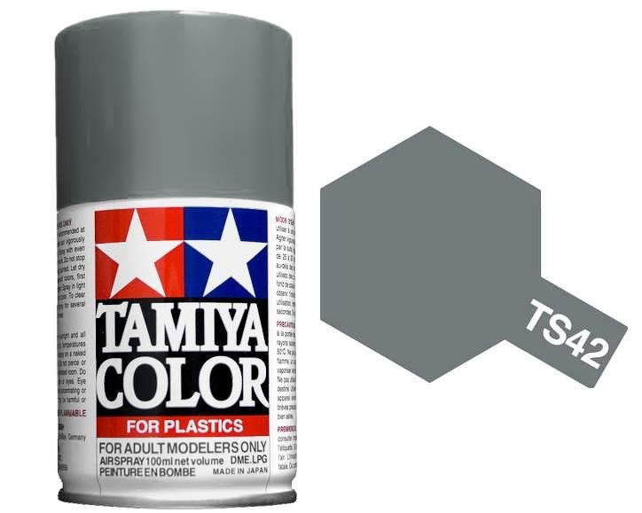 Tamiya 100ml Spray Paint : TS-40 to TS-95 Model Paint TS-42 Light Gun Metal [variant_option4]