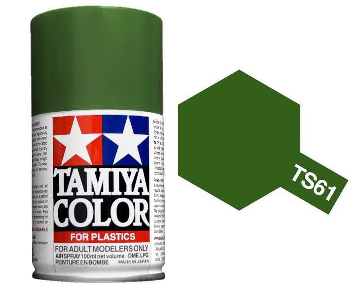 Tamiya 100ml Spray Paint : TS-40 to TS-95 Model Paint TS-61 NATO Green [variant_option4]