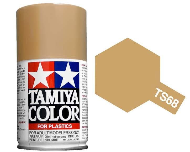 Tamiya 100ml Spray Paint : TS-40 to TS-95 Model Paint TS-68 Wooden Deck Tan [variant_option4]