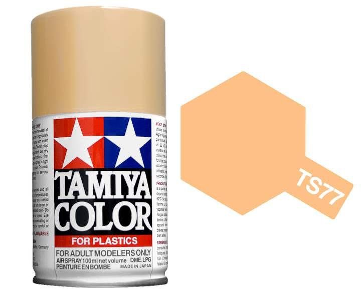 Tamiya 100ml Spray Paint : TS-40 to TS-95 Model Paint TS-77 Flat Flesh [variant_option4]