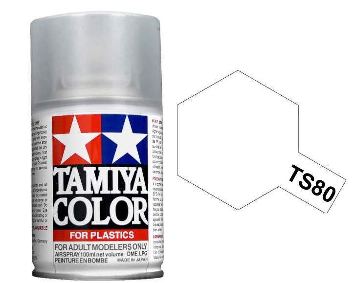 Tamiya 100ml Spray Paint : TS-40 to TS-95 Model Paint TS-80 Flat Clear [variant_option4]