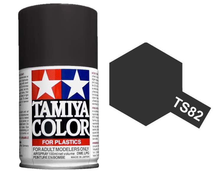 Tamiya 100ml Spray Paint : TS-40 to TS-95 Model Paint TS-82 Rubber Black [variant_option4]