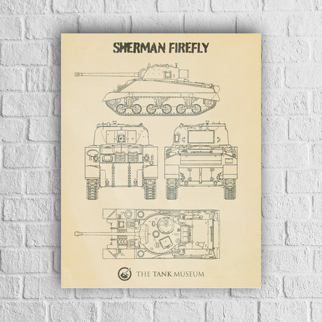 Art Print: Sherman Firefly Blueprint Wall Art [variant_option4]