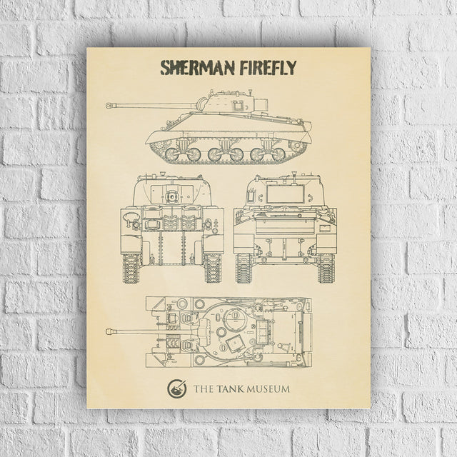 Art Print: Sherman Firefly Blueprint Wall Art [variant_option4]