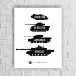 Art Print: Evolution of British Armoured Vehicles Wall Art [variant_option4]