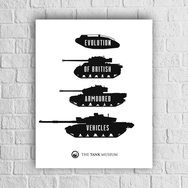 Art Print: Evolution of British Armoured Vehicles Wall Art [variant_option4]