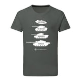 Evolution of British Armoured Vehicles Tanks T-Shirt