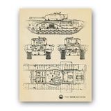 Art Print: Churchill VII Blueprint Wall Art [variant_option4]