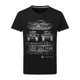 Churchill VII Tank Blueprint T-Shirt