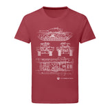 Churchill VII Tank Blueprint T-Shirt