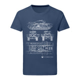 Churchill VII Tank Blueprint T-Shirt